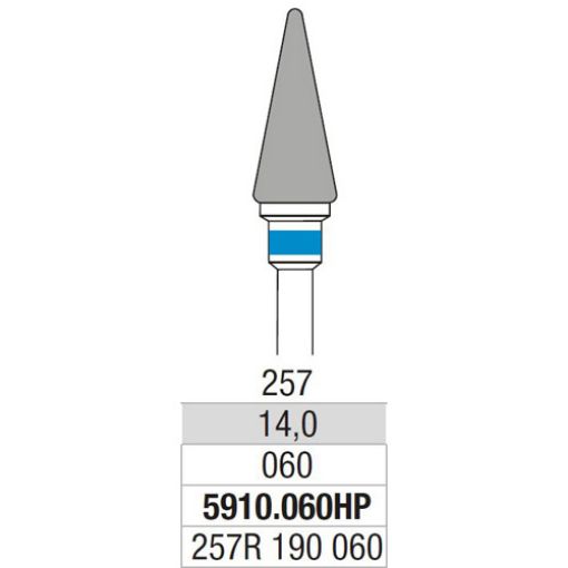 Hardmetall Freser, blå ring, 1 stk, 5910 060HP