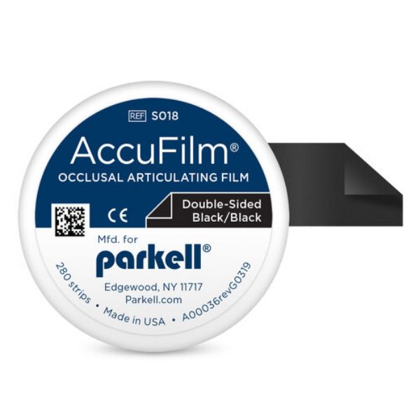 AccuFilm II sort/sort på rull, 280 stk strips, pre cut, S018