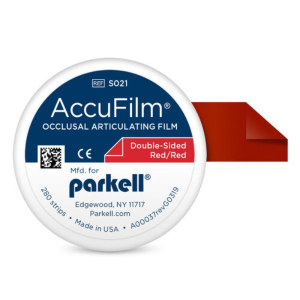 AccuFilm II rød/rød på rull, 280 stk strips, pre cut, S021