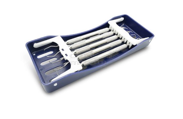 CM Paro set, blå instrument holder, 5 instrumenter, 3030-S-BL-SET