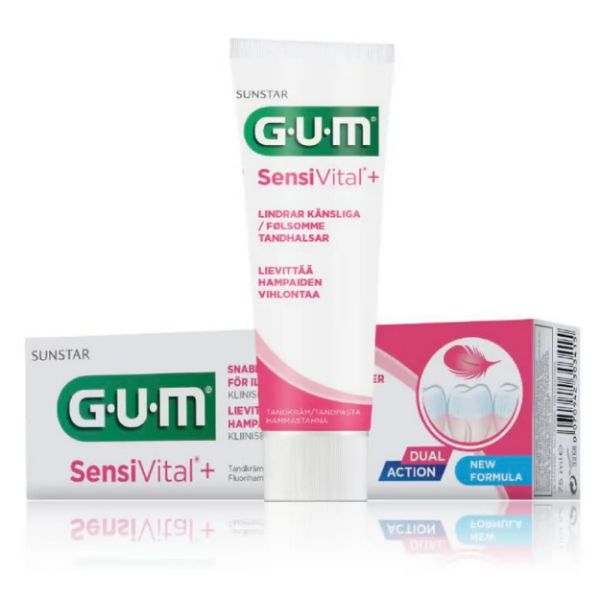 GUM SensiVital+ tannkrem 6070FNLSC, 1 stk 75ml