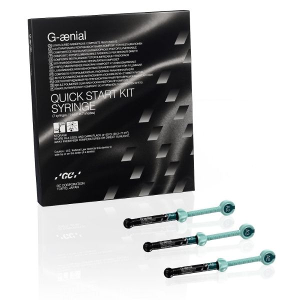 GC G-ænial Quick Starter Kit 003909, 7 sprøyter  A1-A2-A3-B2-JE-AE-IE