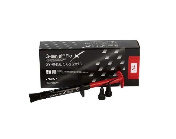 GC G-ænial Flo X A4 900715, 1 sprøyte 3,6g +20mixtip flowable hybrid composite