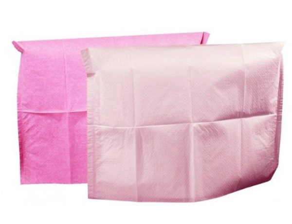 Nakkebeskyttelse plastcoated 25*33cm Rosa, 500 stk