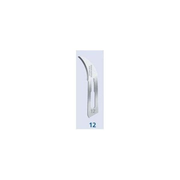 Swann-Morton sterile blade  nr.12  0204, 100 stk lansettformet buet