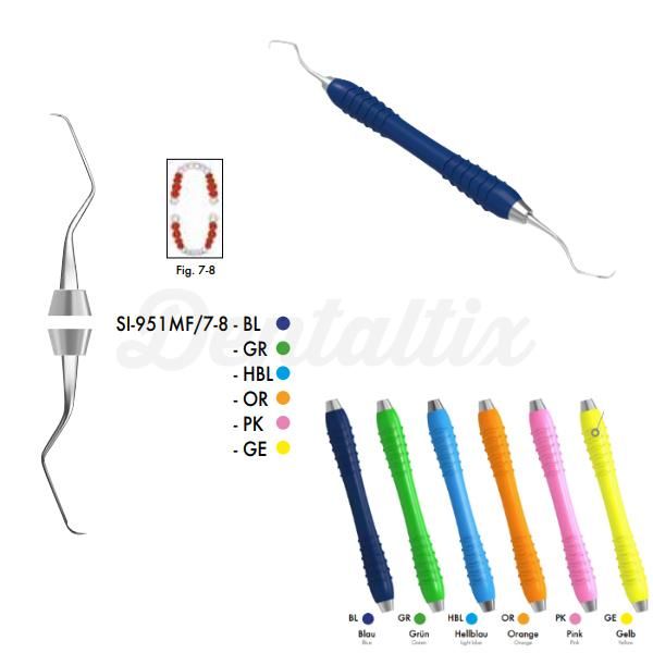 CM Gracey Curettes, Colori Silikon, MiniFive, Rosa, 1 stk, SI-951 MF/13-14 PK