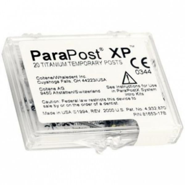 ParaPost XP Midlertidige stifter sort, P 746-6  20 stk.