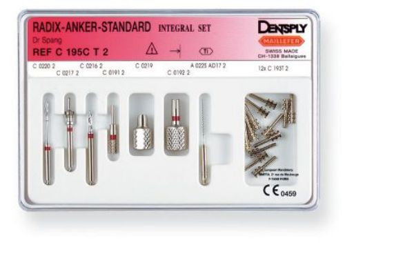 Radix-Anker refill stifter/skruer nr.2 C193T2, standard rød  12stk