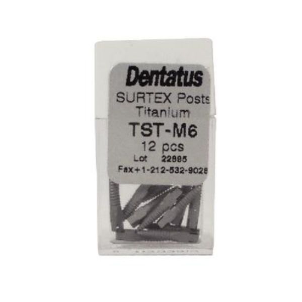 Surtex Titanium Post, M6, 12 stk, TST-M6