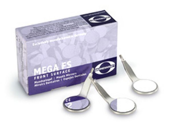 Munnspeil Mega FS- Rhodium str 5 6061, 12stk
