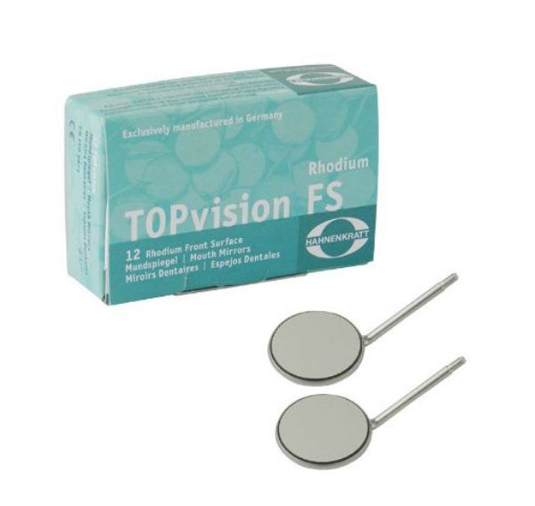 Munnspeil Rhodium Magnifying str 5, 726/5, 12 stk, ø24 mm