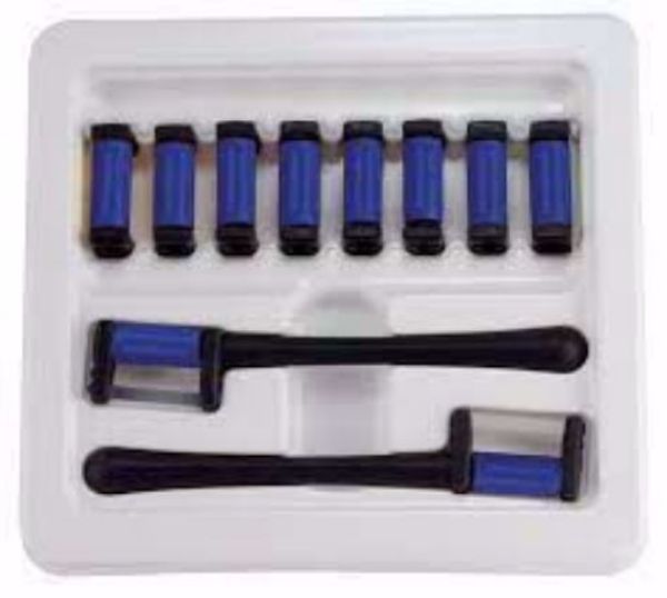 FitStrip refill 0,13mm blå singlesiddet, 10stk FitStrip 2 håndtak, FPSGMSS