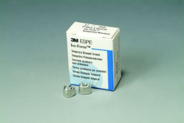 Iso-form kroner L-74, høyre underkjeve 2 molar, 5 stk.