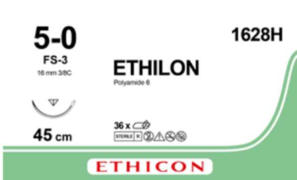 Sutur 1628H Ethilon 5-0 FS- 3 45 cm, 36 stk