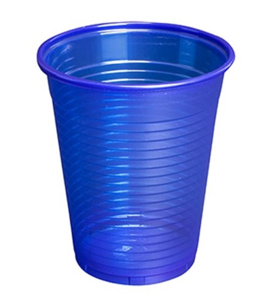 Simplee skyllebeger 180 ml, plast, blå, 1000 stk, 156598