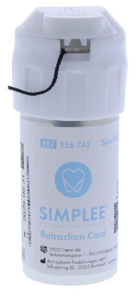 Simplee retraksjonstråd, str 000, 275cm, 156742
