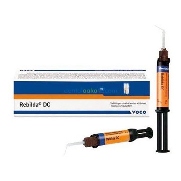 Voco Rebilda DC, Konusmatrialer Sett, 2x4g base-kat 5ml gel 4ml primer/adhesive
