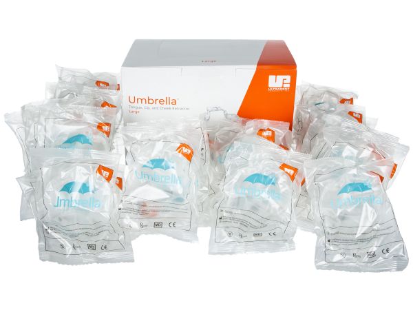 Umbrella Cheek Retractor Large, clear, 40 stk, 5258