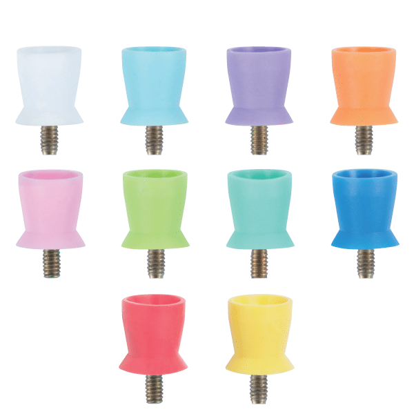 Disposable Prophy Cups Latexfri Screw-in, Short cup, 100 stk, Regular, lys blå, S221LB